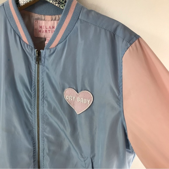 MELANIE MARTINEZ Cry Baby Satin Bomber Jacket Size Large - Picture 6 of 16
